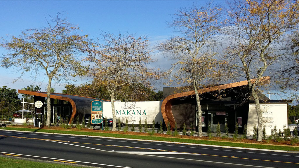 Makana Confections landscaping by Scott Landscaping, Kerikeri, Northland based landscaping company