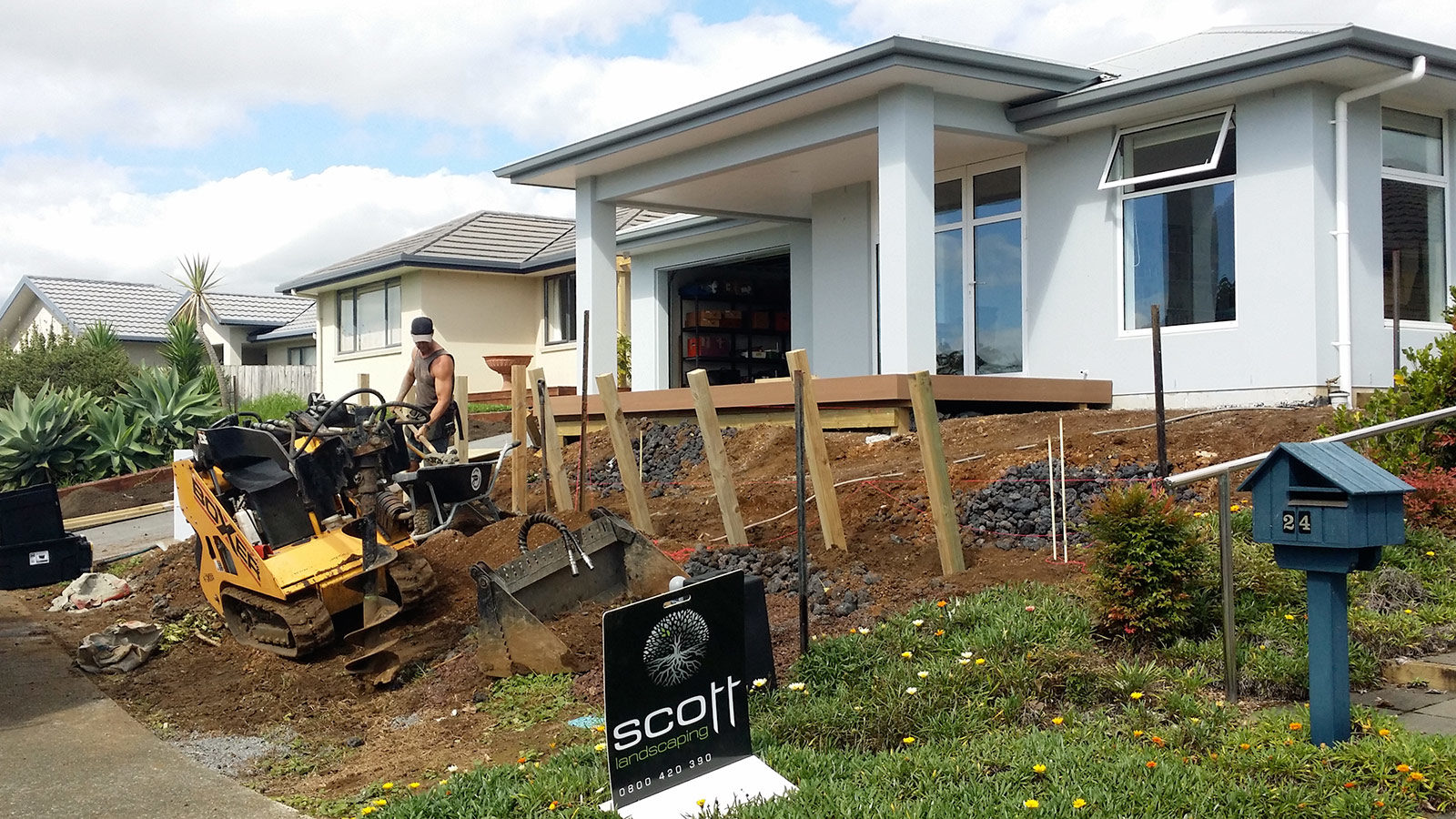 Ranui Avenue residential landscaping